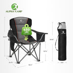 ALPHA CAMP Oversized Fully Padded Camping Chairs - Image 2