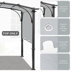 slashome 200" x 103" Pergola Replacement Canopy, Fits L-PG152PST-B, UV Resistant - Image 4