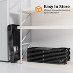 VINGLI 1 Pack Black Plastic Folding Chair, Indoor Outdoor Portable Stackable - Image 5