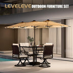 15FT Large Patio Patio Umbrella - Image 6