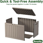 60 Gal Outdoor Storage Box Waterproof Lockable Resin Deck Box | UV-resistant - Image 5