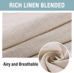 H.VERSAILTEX Outdoor Linen Sheer Curtains - Image 4