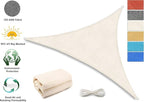 Tronssien Triangle 10'x10'x10' Sun Shade Sail, 95% UV Blockage Canopy Awning - Image 2