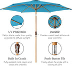 Best Choice Products 10ft Market Umbrella, Outdoor Sun Shade - Image 6