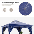 12'x12' Outdoor Gazebo, Heavy Duty Metal Frame Patio Canopy - Image 8