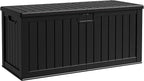 Flamaker 250 Gallon Resin Deck Box, XXL Waterproof Storage Box by Flamaker