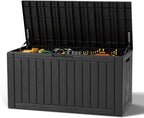 Outdoor Deck Storage Box, Resin Deck Boxes Indoor and outdoor, Waterproof by NBYSGO