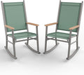 Shintenchi 2 Pcs Outdoor Rocking Chairs Set, Upgraded High Back Patio Rocking by Shintenchi%7CFurnitureMadeforRealLife