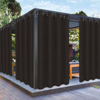 PureFit Outdoor Curtains for Patio Waterproof Weatherproof Outside Curtains | by PureFit