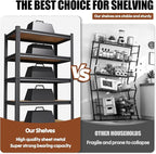 71.2''H Storage Shelves, 2500lbs Garage Shelving, Adjustable Heavy Duty - Image 6