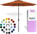 Midtown Umbrellas 10-Year-No-Fade - 8 Ft - UV Proof Dark Orange Polyester by MidtownUmbrellas