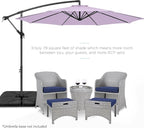 Best Choice Products 10ft Offset Cantilever Hanging Market Patio Umbrella - Image 2