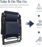 Best Choice Products Oversized Padded Zero Gravity Chair, Folding Outdoor Patio - Image 5