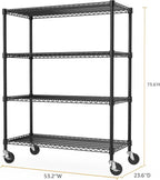 M MZG 53" W Storage Shelves 1760LBS 4 Tier Metal Shelving Unit - Image 3