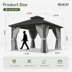 Aoxun Gazebo 12x12 Hardtop Gazebo - Image 3