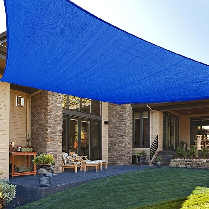 LOVE STORY 12' x 16' Rectangle Sun Shade Sail by LOVESTORY