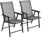 GIANTEX Set of 2 Patio Folding Chairs, Outdoor Chairs - Image 8