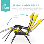 Best Choice Products Set of 2 Adjustable Steel Mesh Zero Gravity Lounge Chair - Image 4