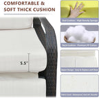 Outdoor Recliner, Aluminum Frame Patio Chaise Lounge Chairs - Image 4