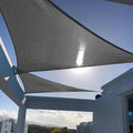 SUNNY GUARD Custom Size 19'x24'x30.6' Triangle Dark Grey UV Block Sunshade by SUNNYGUARD