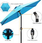 7.5 ft Patio Umbrella, Yard Umbrella, Outdoor Market Umbrella - Image 2