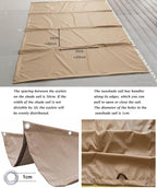 Sun Shade Sail Retractable Wave Waterproof 10' x 29' Shade Cloth Waterproof - Image 4