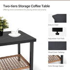 3-Piece Rocking Bistro Set, Outdoor Patio Furniture - Image 5