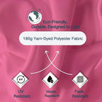 6.5' x 10' Rectangular Patio Umbrella Large Outdoor Market Umbrella w/UV - Image 5