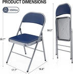 VINGLI 10 Pack Folding Chairs - Image 3