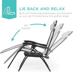 Best Choice Products Set of 2 Adjustable Steel Mesh Zero Gravity Lounge Chair - Image 4