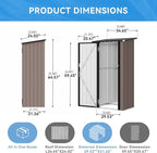 Aoxun 3x1.9 Ft Outdoor Storage Cabinet - Image 2