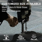SUNNY GUARD Custom Size 5'x6'x7.8' Silver Grey Sun Shade Sail Right Triangle UV - Image 8