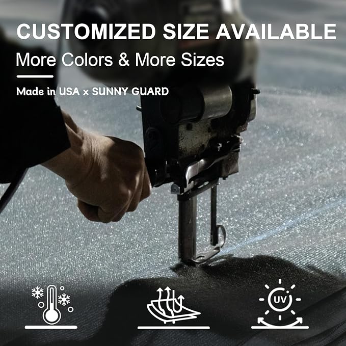 SUNNY GUARD Custom Size 9'x18'x20.1'Sand Sun Shade Sail Right Triangle UV Block - Image 8