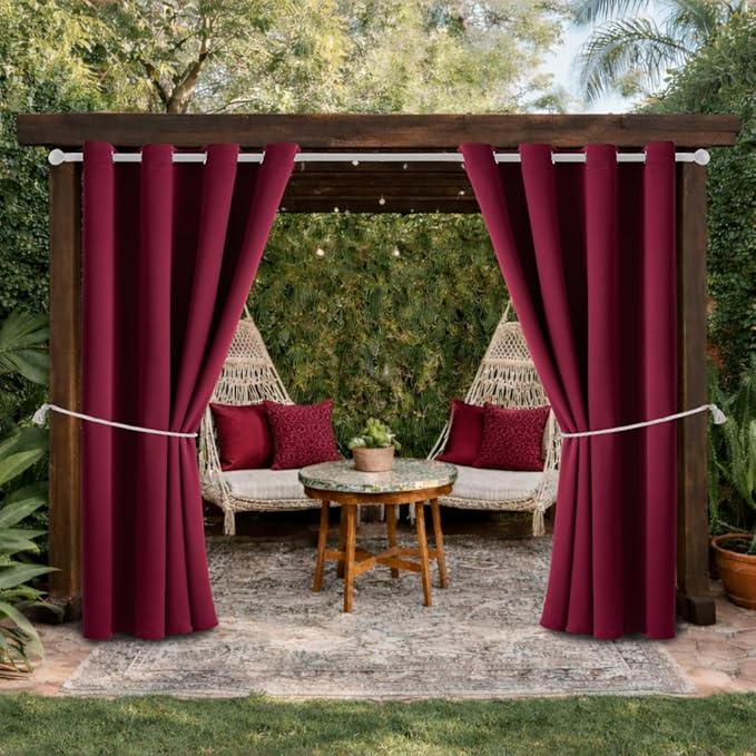 Outdoor Indoor Curtains W52 x L108 by DivaenCamino