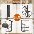 4 Tier Greenhouse Shelving Unit, Plant Stand, 2 Pack, No Assembly Required - Image 6