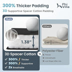 PHI VILLA Padded Zero Gravity Chair Set of 2, Cup Holder, 28in Seat, Supports - Image 7