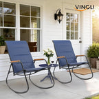 VINGLI Outdoor Rocking Chair, Textilene Mesh Patio Rocker, Heavy Duty 450 lbs - Image 7