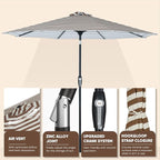 Tempera Patio Market Outdoor Table Umbrella - Image 4