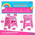 Delxo Folding Step Stool 13 Inch, 300 Lbs Step Stool - Image 2