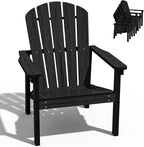 Compact Stackable Adirondack Chairs, All Weather HDPE, All-Weather by nevilywood