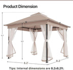 10' X 10' Waterproof Patio Gazebo - Image 2