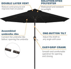 10FT Patio Umbrella, Outdoor Umbrella - Image 2