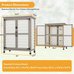 PetsCosset Weatherproof Outdoor Storage Cabinet - Image 4