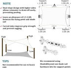 Shade&Beyond Custom Sun Shade Sail 16'x28'RectangleSun Sail Shades Patio UV - Image 5