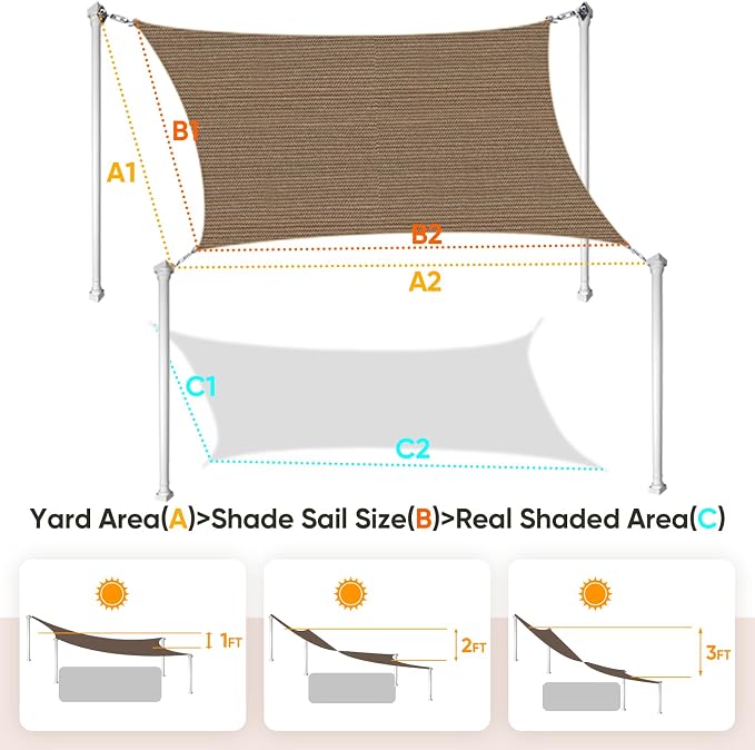 Quictent Sun Shade Sail for Patio - Image 2