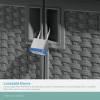 Suncast Lockable Outdoor Cabinet Storage - Image 7