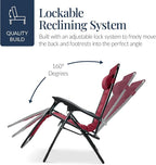 Best Choice Products Oversized Padded Zero Gravity Chair, Folding Outdoor Patio - Image 7