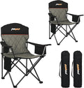 Oversized Padded Camping Chairs by Unknown