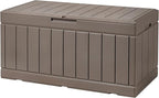 Devoko 85 Gallon Deck Box Lockable Resin Outdoor Storage Box waterproof Outdoor by DEVOKO
