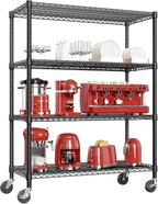 IZEUK Garage Shelving Wide Storage Shelves 4 Tier Metal Shelves 3200 LBS Heavy by IZEUK